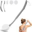 Lotion Applicator for Back, 20.5 Back Lotion Applicator, Back Lotion Applicators for Your Back, Easy Reach and Washable, Back Self Tanner Applicator (Grey)