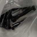 (25 Sets) 3/8" x 1-1/2" Hex Head Lag Screws, Heavy Duty Lag Bolts with Washers, Black Zinc Plated Furniture Screws for Fence, Furniture Installation & Wood Construction