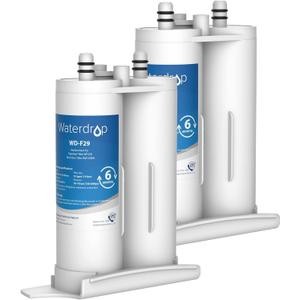 Waterdrop Replacement for Frigidaire & Electrolux WF2CB, PureSource2, NGFC 2000, FC100, Kenmore 9916, EWF2CBPA, 1004-42-FA Refrigerator Water Filter, 2 Filters