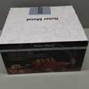 Roter Mond 4 Slice Toaster Retro Stainless Steel with Bagel Defrost Cancel Function, 6 Browning Settings, Extre Wide Slot and Removable Crumb Tray, White, ST033