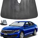 Windshield Sun Shade for Volkswagen VW Jetta 2019-2025 - 5-Layer Bubble Foldable Front Window Shade Sun Visor Accessories - Blocks Heat & UV Rays