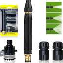 2 x High Pressure Power Washer Nozzle with Connector Set, 3-Spray Mode Direct Spray Gun, Leak-Proof Power Jet Wand for Cleaning Car, Yard, Patio, Pets & Driveway