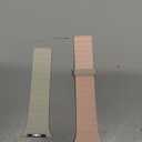 Bisikor Compatible with Apple Watch Band 49 46 45 44 42 41 40 38mm, Double Sided Wearable Silicone Magnetic Strap for iWatch Ultra SE Series 10 9 8 7 6 5 4 3 2 1 (42/ 44/ 45/ 46/ 49, Pink/ Beige)