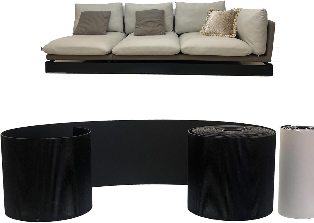 (4.3in x 393in Under Couch and Bed Blocker for Pets or Toys, Adjustable Tape Barrier to Prevent Items from Getting Stuck Under Furniture