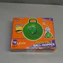 Flybar Hopper Ball for Kids, Inflatable Bouncy Ride-On Ball w/ Handle for Indoor & Outdoor Active Play, Includes Pump, Jump Ball Toy for Boys & Girls, Supports Up to 165 lbs, Ages 3+, 18-Inch, Small (Frog Green)