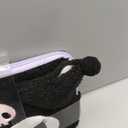 Sonix x Sanrio Plush Tech Sleeve | 11 inch Fuzzy iPad Tablet Pouch Carrying Case Cover, Protective Travel Bag | Black - 11" | Kuromi