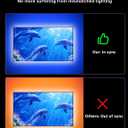 FFJ TV LED Backlight with Sensor, 14.7ft Cuttable RGB Lights That Change with TV for 55-65 Inch Screen and PC Monitor, Smart App Control, Game & Music Sync Color Changing Light