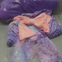 Sleeping Bag for Kids, Preschool Nap Mat, Toddler Sleeping Bag with Pillow for Daycare, Ages 3+, Large Size (Mermaid)