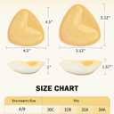 2 x Double Sided Sticky Bra Inserts, Self Adhesive Reusable Sticky Push Up Bra Pads Inserts for Breast Lift (Beige)