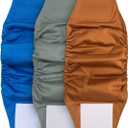 Paw Inspired Ultra Protection Washable Male Wraps, Reusable Belly Bands (3 Count, Small) Assorted color (Assorted (White Lining))