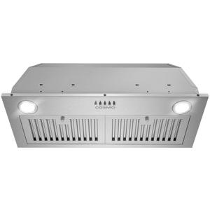COSMO COS-30IRHP 30 in. Lumin Collection 380 CFM Ducted Insert Range Hood, Button Controls, LED Lights, Stainless Steel