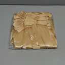 Riceshoot 50 Pcs Gold Satin Ribbon Bows 5x7 Inch Large Twist Tie Bow for Gift Wrapping Champagne Bottle Balloon Treat Bag DIY Craft Decor Wedding Bridal Baby Shower Birthday Graduation Party