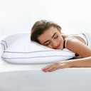 KNX- Soft/Medium Bed Pillows for Side, Back or Stomach Sleepers, 20x30 Queen Size Set of 2, Luxury Hotel Quality Pillow with Hypoallergenic Down Alternative, Machine Washable (Soft - Med/High Loft)