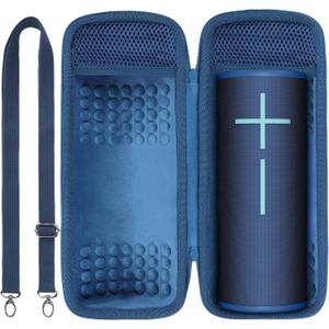 Storage Case Compatible with Ultimate Ears UE MEGABOOM 4 3 Portable Waterproof Speaker (Blue Case)