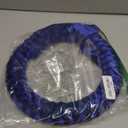 Hanukkah Velvet Wreaths for Front Door, 14" Blue Chanukah Wreath with Bow and Candlestick Ornaments, Hanukkah Decorations for Home Outdoor Indoor Party Table Fireplaces Porch Walls New Years