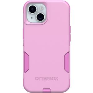 OtterBox iPhone 17e, 16e, 15, 14, & 13 Commuter Series Case - Run Wildflower (Pink), Slim & Tough, Pocket-Friendly, with Port Protection