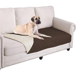 Ameritex Waterproof Dog Bed Cover Pet Blanket for Furniture Bed Couch Sofa Reversible (30x70 Inch (Pack of 1), Chocolate+beige)