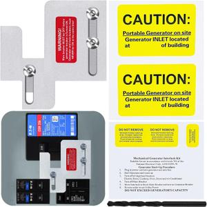 Generator Interlock Kit Compatible with Eaton Cutler Hammer BR SERIES 150 and 200 amp Panels, Generator Horizontal Electrical Interlock Kit, 1 1/4-1 7/16 inches Spacing Between Main and Branch Breaker Generator Interlock Kit Compatible with Eaton Cutler Hammer BR SERIES 150 and 200 amp Panels, Generator Horizontal Electrical Interlock Kit, 1 1/4-1 7/16 inches Spacing Between Main and Branch Breaker