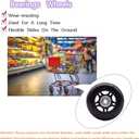 4 Pcs Luggage Suitcase Replacement Wheels 80x24mm Wear-Resistant Luggage Wheels Rubber Rotating Wheel Low Noise for Trolley Travel Case Carry-on Roller Bag (SXL/80x24mm)