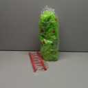 Syhood 1.5 ft Tabletop Bendable Mini Christmas Tree with Lights Whimsical Lime Green Xmas Tree with Balls Xmas Bent Top Table Centerpiece with Ornaments and Bag for Christmas Party Home Table Decor