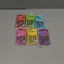 Weewooday 24 Pieces Pocket Size Calculator 8 Digit Basic Solar Battery Dual Power Mini Calculator for Desktop Home Office School Students Kids, 6 Colors