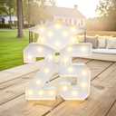 Cabilock Graduation Decorations 2025, 3 LED Marquee Letter Signs 2 5 Graduations Hat,2.3ft Led Light up Numbers and Grad Cap Sign for Kindergarten Preschool High School College