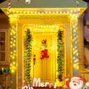 LED Christmas Net Lights, 300LED 32FT Waterproof String Lights with Timer Remote, Tree Trunk Wrap Christmas Net Lights for Indoor Outdoor Home Tree Palm Pillar Xmas Party Yard Decoration, Warm White