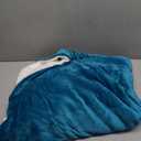 Bedsure GentleSoft Sherpa Fleece Throw Blanket for Couch, Non-Heated, Thick and Warm Throw for Women and Men, Soft Fuzzy Plush Blanket for Winter, Teal, 50x60 Inches