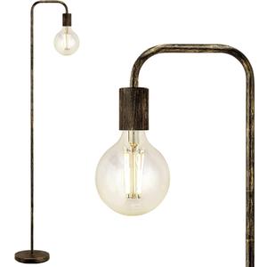 BoostArea Floor Lamp, Bronze Industrial Floor Lamp, 63 Inch Antique Standing Lamp, E26 Socket, Whole Metal, ETL Listed, Modern Stand Up Lamp for Bedroom, Living Room, Minimalist, Vintage, Mid Century