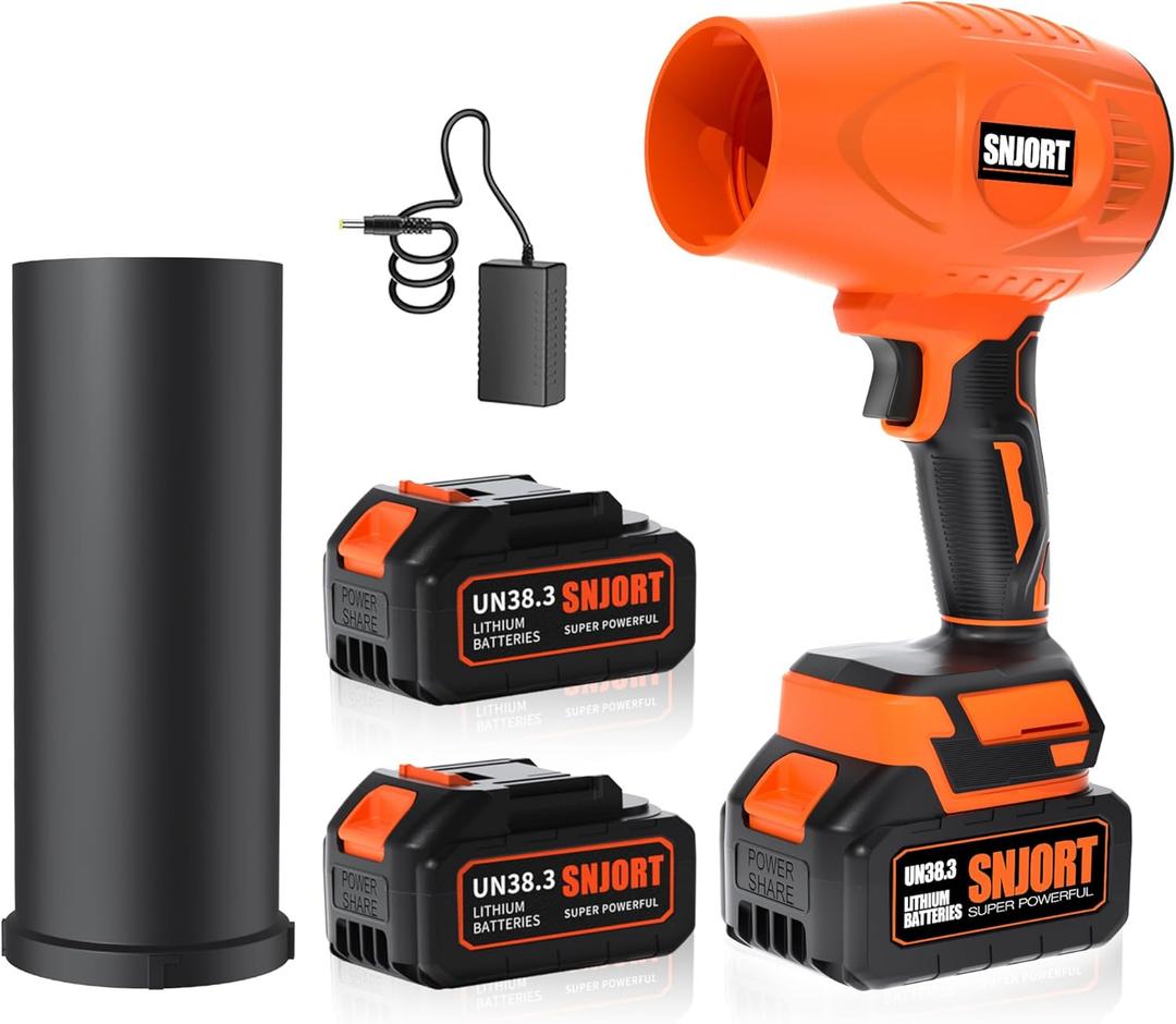 Leaf Blower Cordless with Battery and Charger,500,000 RPM,Extended Nozzle,Lightweight Handheld Design,Blower for Patio Cleaning,car Blowing Water,Blowing Leaves and Dust