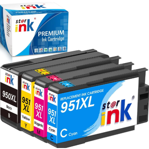 950XL/951XL High Yield Ink Cartridge Replacement for HP950XL/951XL HP950/951 950/951 XL Combo Pack Compatible with HP officejet pro 8600 8100 8610 8615 8616 8620 ( Black Cyan Magenta Yellow 4 Pack)