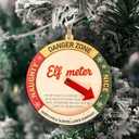 5 x Funny Elf Accessories Naughty or Nice Elf Meter Christmas Ornament 2026, Funny Xmas Decoration, Wooden Decor Gift for Kids, Family, Friend, White Elephant Gifts. Christmas Decorations