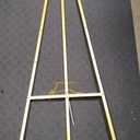 GRENTY 1 Pack Gold Easel Stand for Wedding Signs No Assembly Needed, Heavy Duty Metal Display Stand for Art, Welcome Signs, Posters, Pictures, Paintings, and Floor Dcor