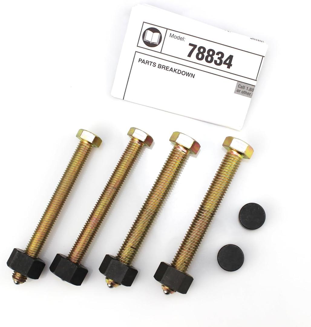 Wheel Hub Removal Tool, Automotive Wheel Bearing Removal Tool, Impact Rated Hub Removal Bolt Kit with Two M14 Bolts Nuts, Two M12 Bolts & Nuts, Two Press Feet for All Automotive Wheels 78834