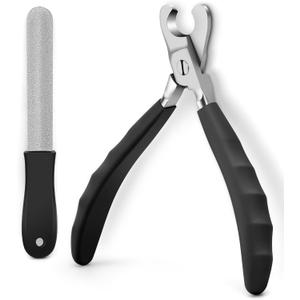 Heavy Duty Dog Nail Clippers -Cuts Thick Nails Like ButterUpgraded Large Opening Professional Toenail Trimmer Razor Sharp Blade for Medium to Giant Breed (Black)