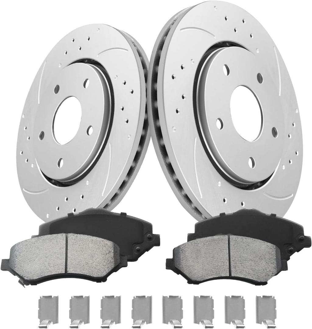 Front Brake Kit Compatible with 2008-2016 Dodge Grand Caravan