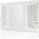 S97013662 Nutone Bathroom Exhaust Fan Cover - Grille & Lens Assembly Replacement for Broan-Nutone Models 655, 656, 657, 659, 695, HFL695, 696