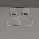 2 Set Wall Mount Sharps Container Mounting Bracket for 1 Quart 8702, 8702T, 8721 Stackable Sharps Container, White