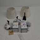 HoperBriwght Wall Sconces Set of 2, Battery Operated Wall Sconce with Remote, Sconces Wall Decor, Wireless Wall Lights, Rechargeable Lights in 15 Colors for Living Room, Bedroom (BlackLinen, 18in)