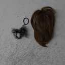 Ponytail Extension - 10" Short Claw Clip in Ponytail Hair Extensions Messy Bun Hair Piece Natural Soft Synthetic Straight Pony Tail Hair Pieces for Women - Ash Brown
