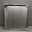 Washing Machine Pan-30" x 32" x 2.5", Heavy Duty 304 Stainless Steel, Washing Machine Tray with Anti-Slip Bottom Pad, Raised Edge Drain Pan, No Hole, Leak Protection for Laundry Room