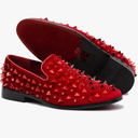 SPK16 Men's Vintage Spike Dress Loafers Slip On Fashion Shoes Classic Tuxedo Dress Shoes
, Size 8.5