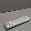 AIZESI Shower Curtain Rod, Adjustable 42-74 Inch Spring Tension Shower Rod, 1" Diameter Tension Curtain Rod No Drilling, Anti-Slip, Premium Stainless Steel Anti-Rust, White