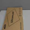 Water Cooler Mat  19.7" x 19.7" Silicone Water Dispenser Mat for Floor & Countertop, Spill-Proof & Waterproof Tray for Coffee Maker, Kitchen, Pets, Office Use (Black, 19.7' * 19.7')