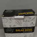 7 Piece Stainless Steel Mixing Bowls with Lids Set - Khaki Nesting Metal Mixing Bowls for Kitchen, Sizes 4.5, 4, 3.5, 2.1, 1.5, 1.1, 0.7 Qt for Baking, Cooking and Serving, Dishwasher Safe