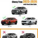 KINGGERI 300lbs Cross Bars Roof Racks Compatible with Chevrolet Chevy Trax 2023-2026 2RS ACTIV LT, Heavy Duty Aluminum Roof Rails Crossbars Luggage Cargo Carrier Rooftop Car SUV Black Accessories