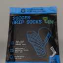 Lux Dual Grip Socks - Soccer Grip Socks for Men and Women. GripArray Performance & Comfort (Large, White)