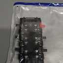 12V 4Pin PWM & 5V 3Pin ARGB with SATA 15Pin Power 2-in-1 Hub 6 Way Sync CPU Cooling Fan Addressable RGB Lighting PCB Splitter for Extended Motherboard Interface -Black Compatible With Desktop