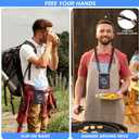 2 x Deller Portable Fan Rechargeable Personal Fan with 10000mAh Waist Clip On, 24H Runtime 3-Speed Hands-Free Shirt Fans, 6500RPM Wearable Neck Fans for Outdoor, Camping, Hiking, Travel (Black-01)