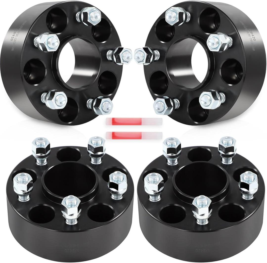 SCITOO 4Pcs 5x110 Wheel Spacers 2" Bore 65.1mm Studs 12x1.25 5Lug Wheel Spacers Fit for Jeep Cherokee 2014-2023, Compass 2017-2023, Renegade 2015-2023, for Fiat 500X 2016-2023